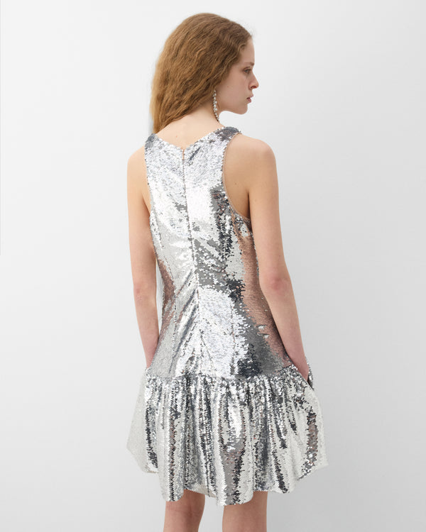 Simone Rocha - Women's Tapered Sequin Mini Dress - (Silver)