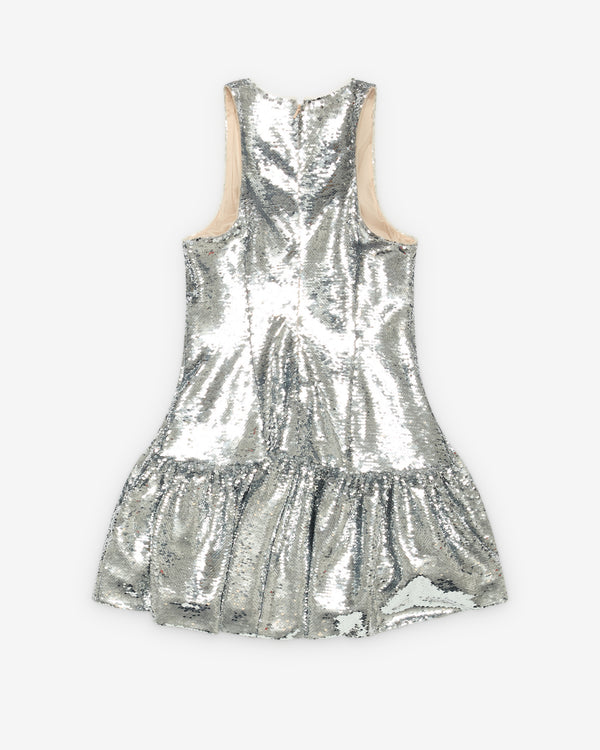Simone Rocha - Women's Tapered Sequin Mini Dress - (Silver)