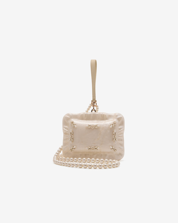 Simone Rocha - Women's Embellished Pearl Cross Body Pillowcase Bag - (Pearl)