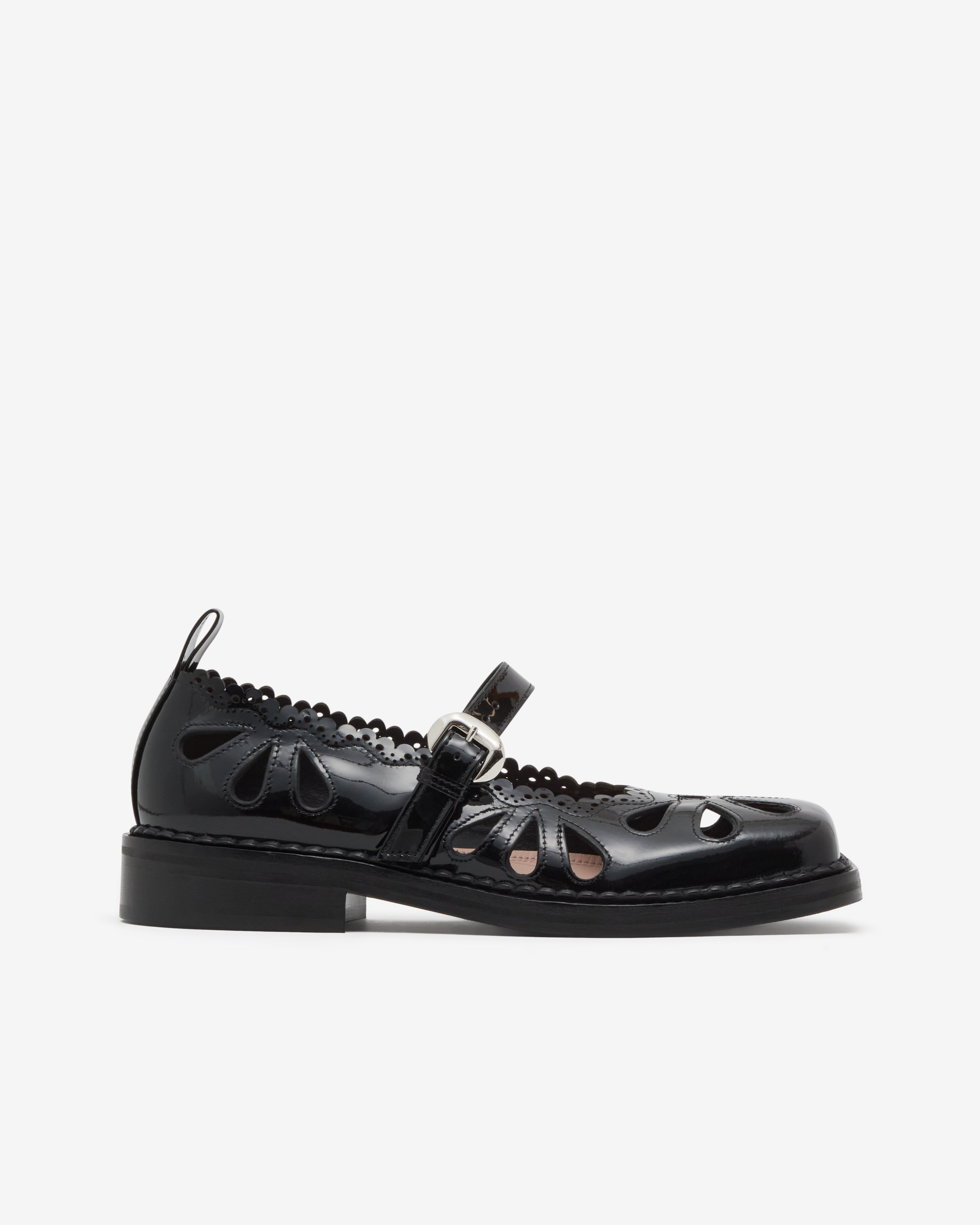 Simone Rocha: Women's Daisy Cutout Mary Jane Brogue (Black) | Dover ...