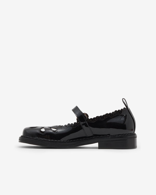 Simone Rocha - Women's Daisy Cutout Mary Jane Brogue - (Black)