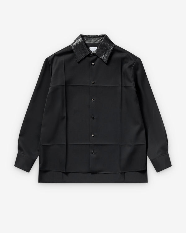 Bottega Veneta  - Women's Wool Twill Shirt - (Double Black)