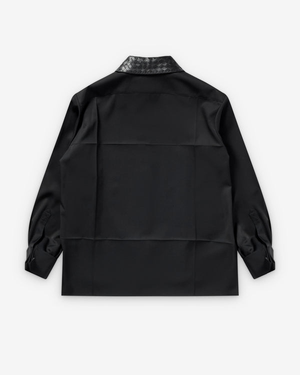 Bottega Veneta  - Women's Wool Twill Shirt - (Double Black)