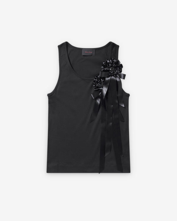 Simone Rocha  - Men's Ribbon Rosette Boy Tank - (Black)