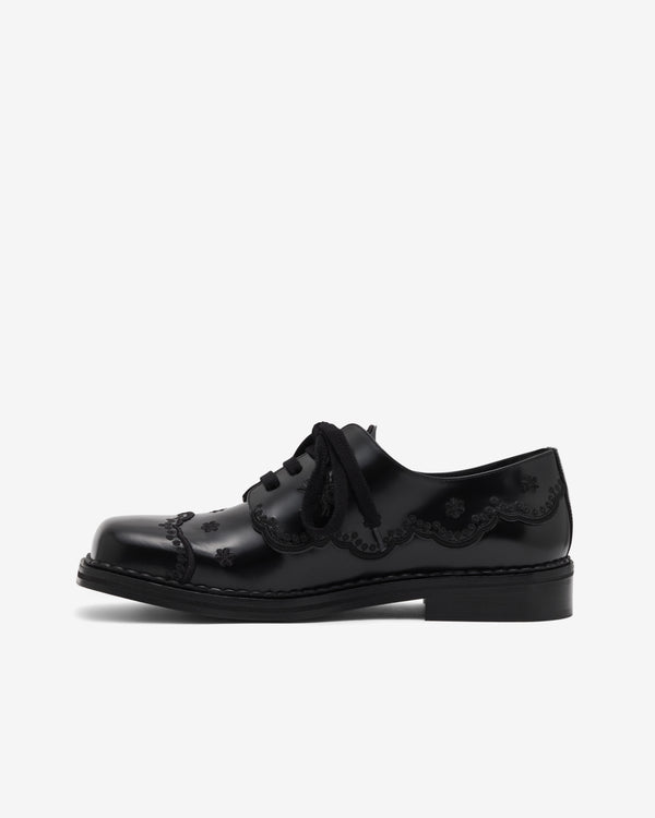 Simone Rocha  - Men's Floral Lace Brogue - (Black/Black)