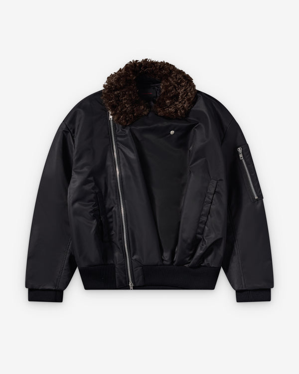 Simone Rocha  - Men's Draped Bomber Jacket - (Black/Brown)