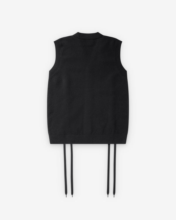 Simone Rocha  - Men's Lace Up Hem Vest - (Black)