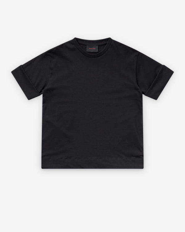 Simone Rocha  - Men's Fitted Wire Turnup T-Shirt - (Black)