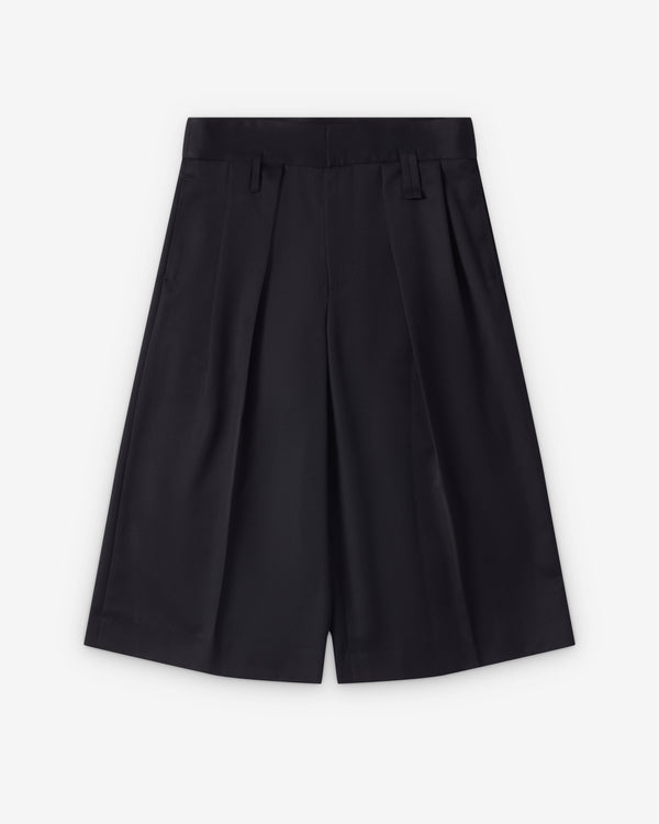 Simone Rocha  - Men's Peeling Waist Wide Leg Shorts - (Black)