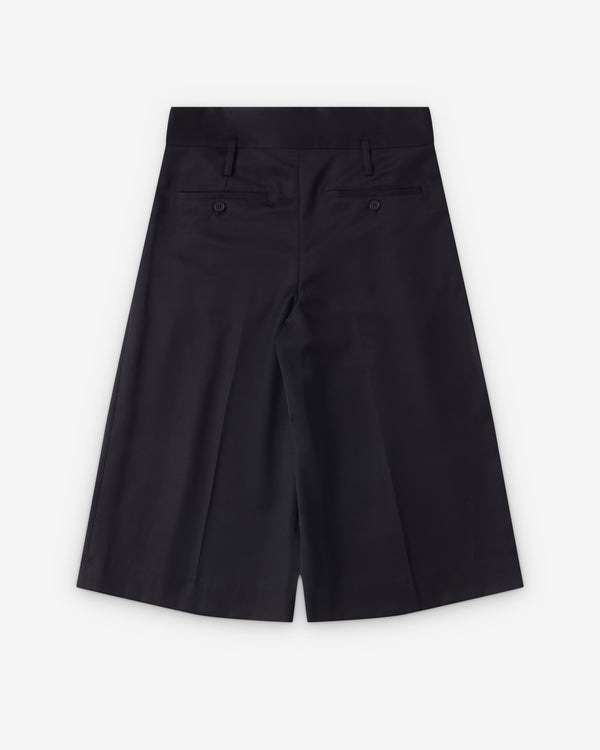 Simone Rocha  - Men's Peeling Waist Wide Leg Shorts - (Black)