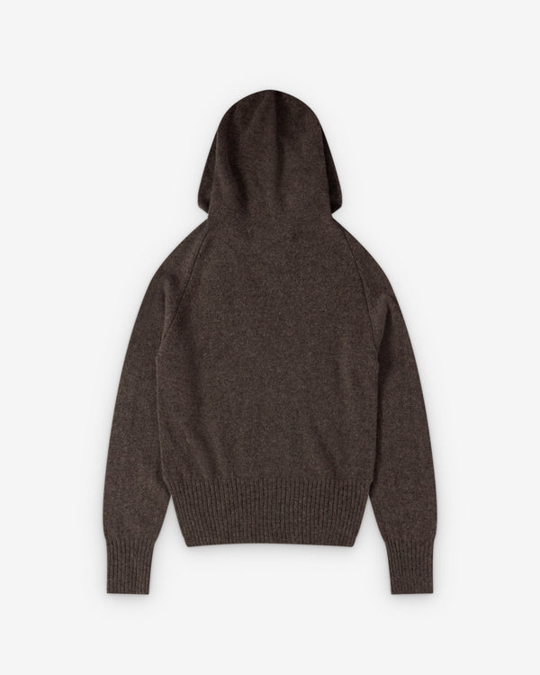 Simone Rocha  - Women's Relaxed Cashmere Hoodie - (Peat/Jet)