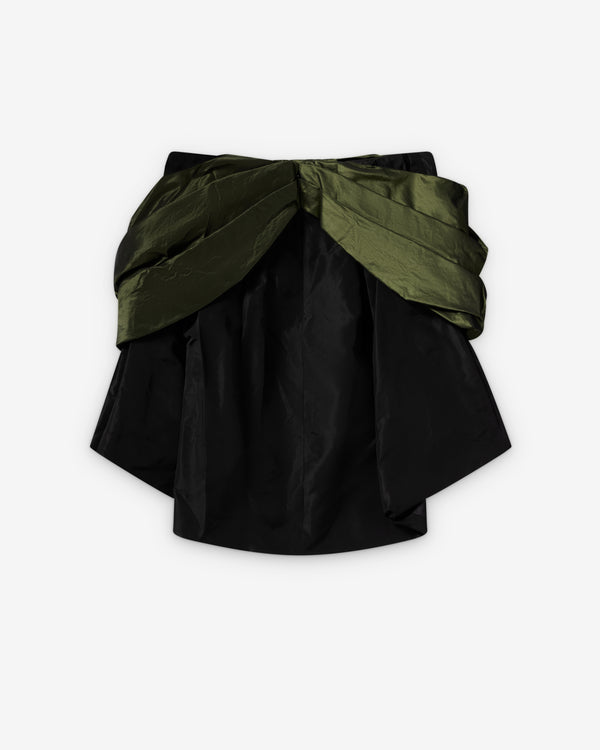 Simone Rocha - Women's Gathered Bow Top - (Black/Green)