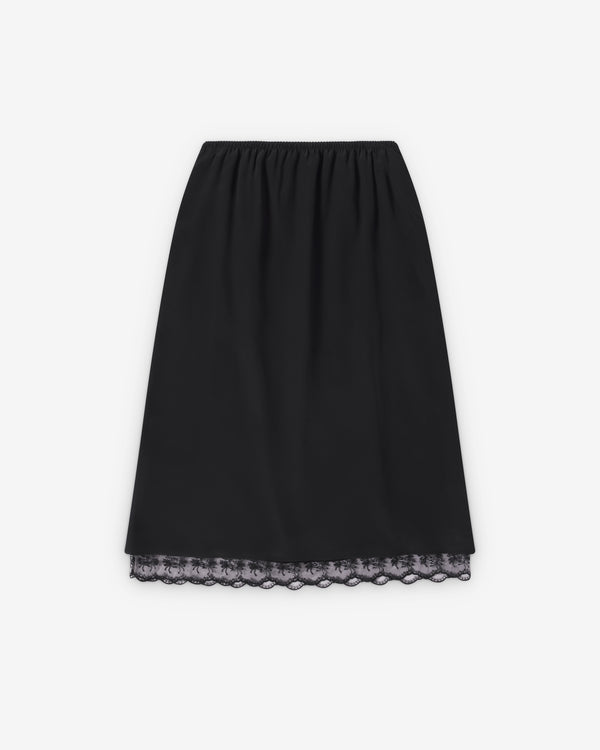 Simone Rocha  - Women's Lace Trim Negligee Skirt - (Black)