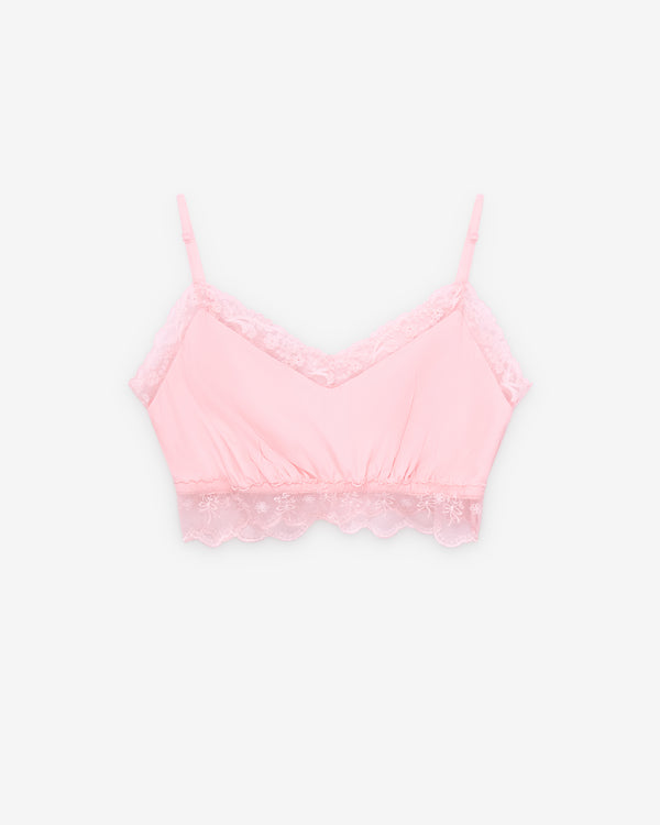 Simone Rocha  - Women's Lace Trim Negligee Bralette - (Soft Pink)