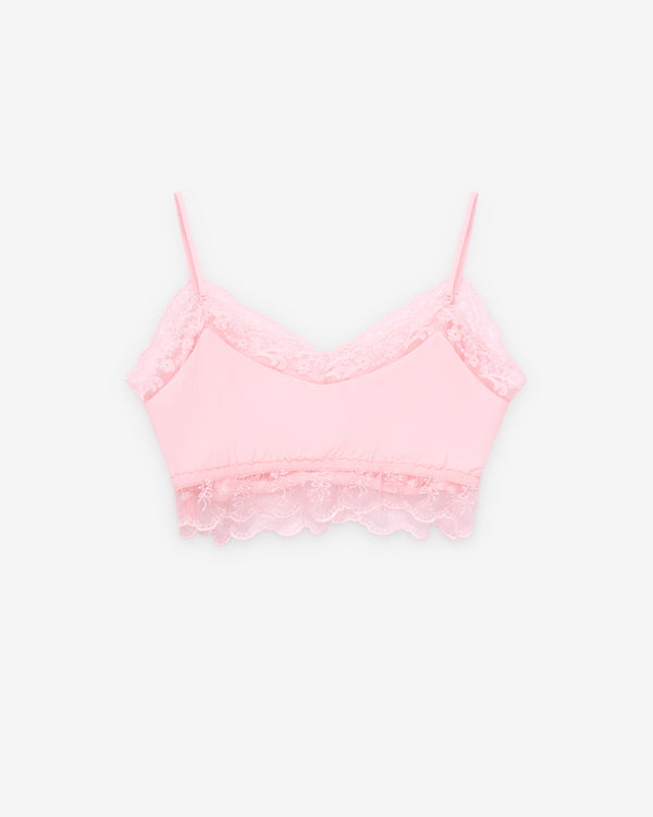 Simone Rocha  - Women's Lace Trim Negligee Bralette - (Soft Pink)