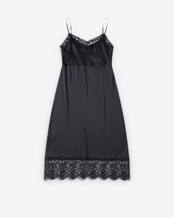 Simone Rocha  - Women's Lace Trim Slip Dress - (Black)
