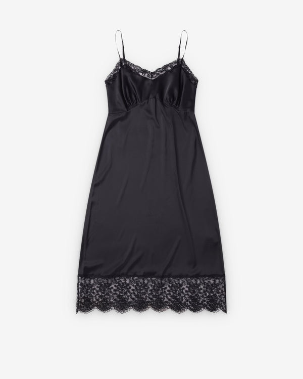 Simone Rocha  - Women's Lace Trim Slip Dress - (Black)