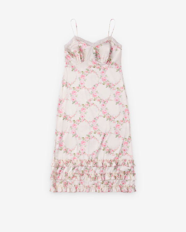 Simone Rocha  - Women's Ruffle Frill Hem Slip Dress - (Cream)