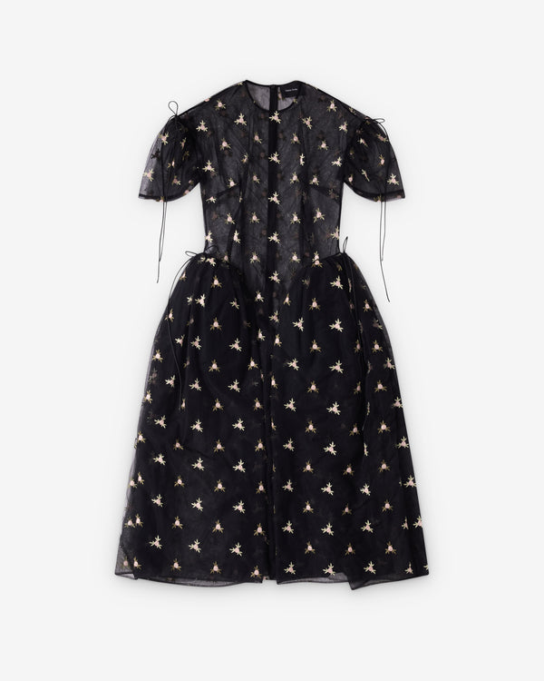 Simone Rocha  - Women's Puff Sleeve Cord Hip Dress - (Black)