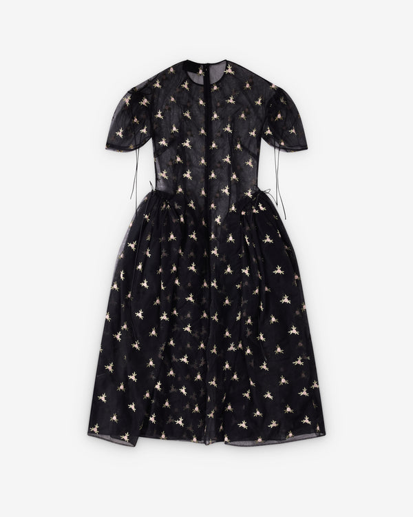 Simone Rocha  - Women's Puff Sleeve Cord Hip Dress - (Black)