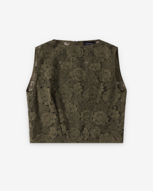 Simone Rocha  - Women's Boxy Smock Top - (Khaki)