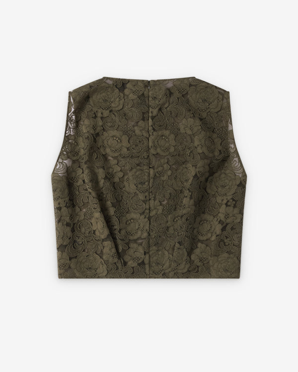 Simone Rocha  - Women's Boxy Smock Top - (Khaki)