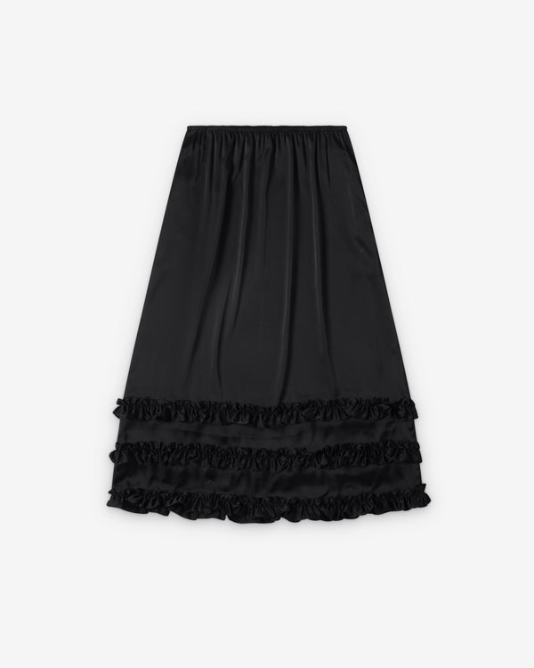 Simone Rocha  - Women's Ruffle Frill Hem Easy Skirt - (Black)