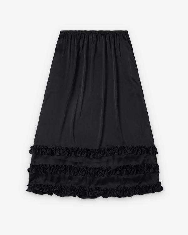 Simone Rocha  - Women's Ruffle Frill Hem Easy Skirt - (Black)