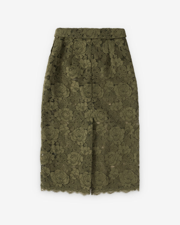 Simone Rocha  - Women's Peeling Waist Column Skirt - (Khaki)