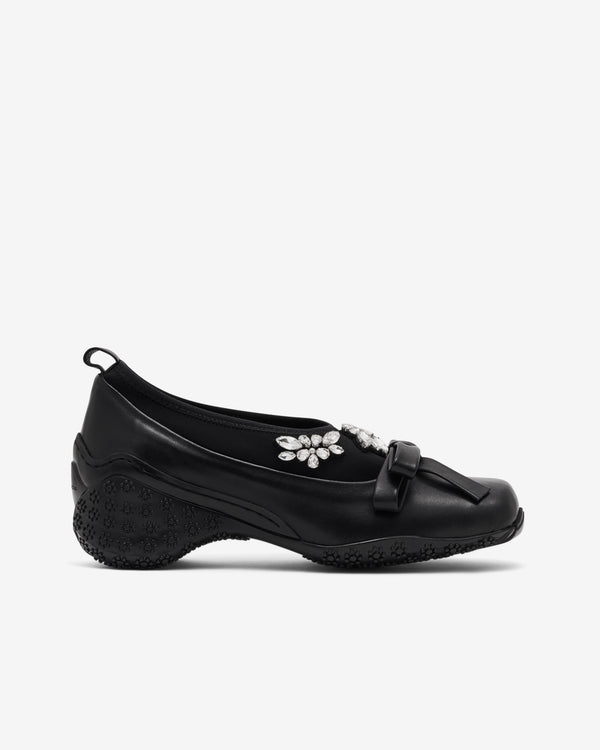 Simone Rocha  - Women's Bow Ballet Runner - (Black/Pearl)