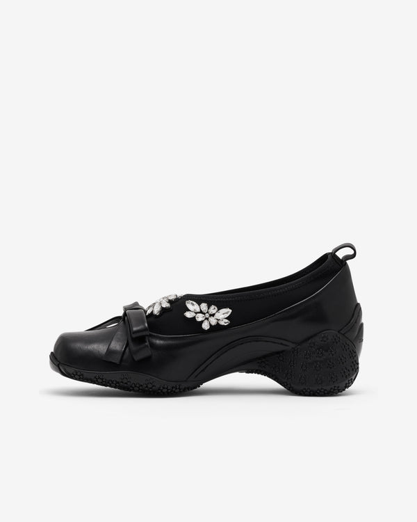 Simone Rocha  - Women's Bow Ballet Runner - (Black/Pearl)