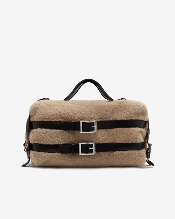 Simone Rocha  - Women's Faux Fur Biker Belt Bag - (Blonde)