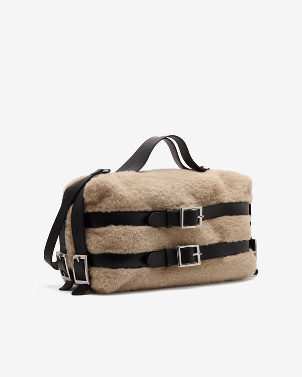 Simone Rocha  - Women's Faux Fur Biker Belt Bag - (Blonde)