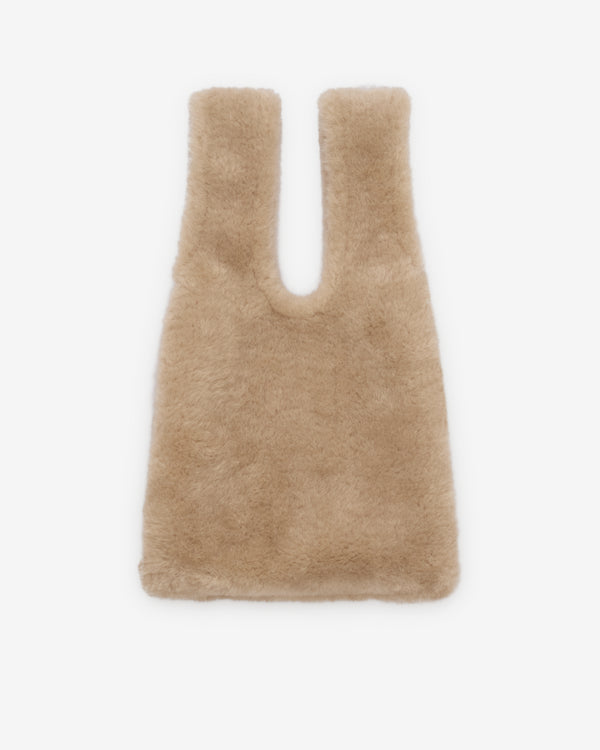 Simone Rocha  - Women's Embellished Mini Faux Fur Shopper Bag - (Blonde/Pearl)