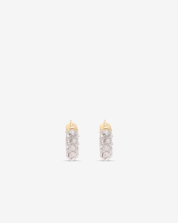 Simone Rocha  - Women's Rhinestone Hoop Earrings - (Rhodium/Gold/Crystal)
