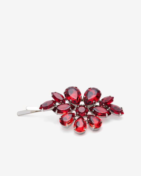Simone Rocha  - Women's Hellebore Flower Hair Clip - (Blood Red)