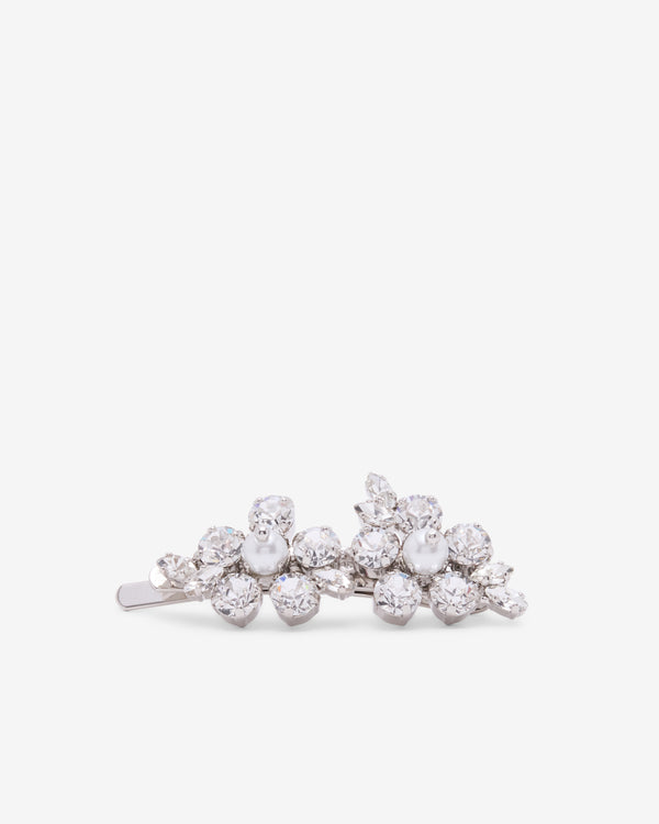 Simone Rocha  - Women's Mini Hellebore Flower Hair Clip - (Pearl/Crystal)