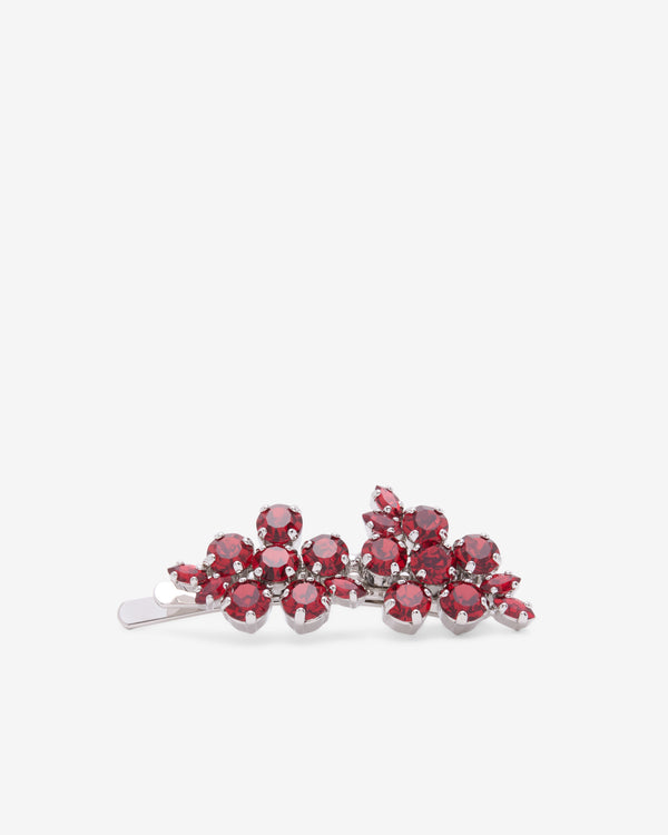 Simone Rocha  - Women's Mini Hellebore Flower Hair Clip - (Blood Red)