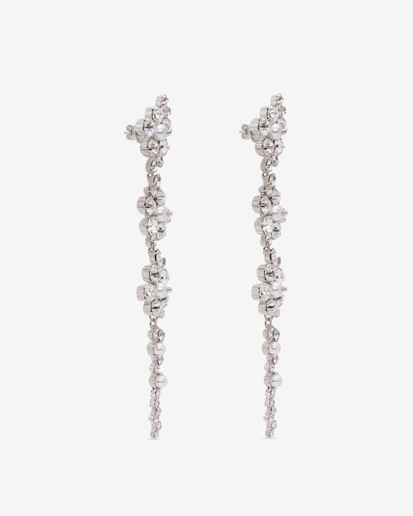 Simone Rocha  - Women's Floral Drip Earrings - (Pearl/Crystal)