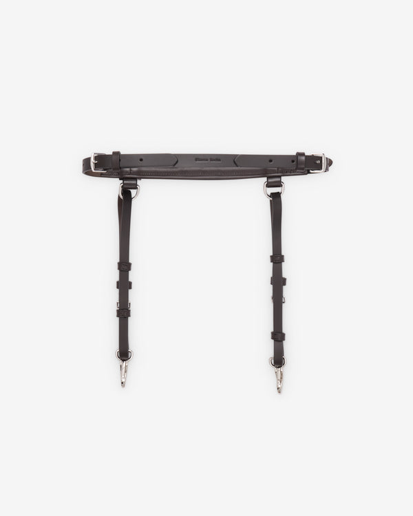 Simone Rocha  - Women's Double Loop Tassle Bridle Belt - (Chocolate)