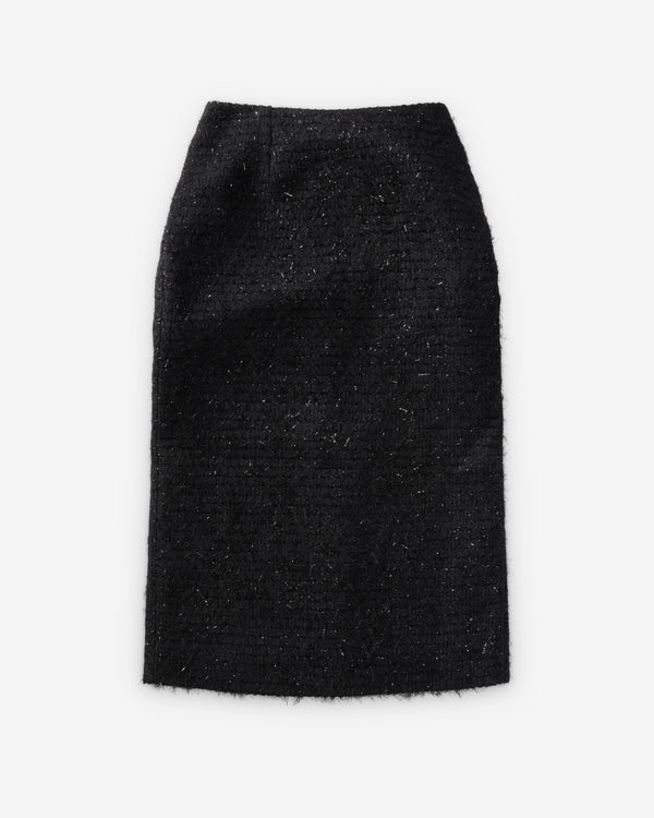 Simone Rocha  - Women's Faux Fur Detail Bustle Column - (Black)