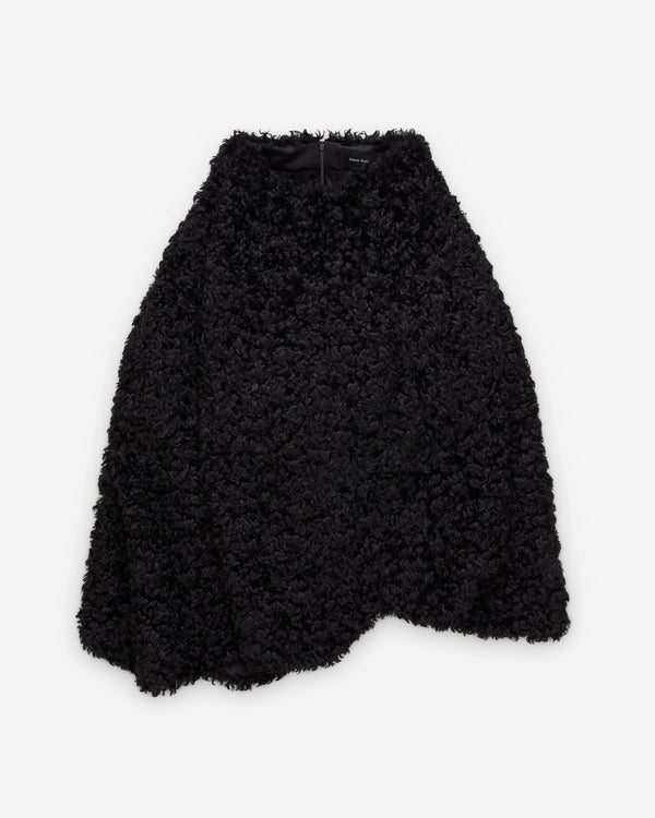 Simone Rocha  - Women's Faux Fur Detail Bustle Column - (Black)