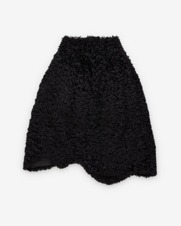 Simone Rocha  - Women's Faux Fur Detail Bustle Column - (Black)