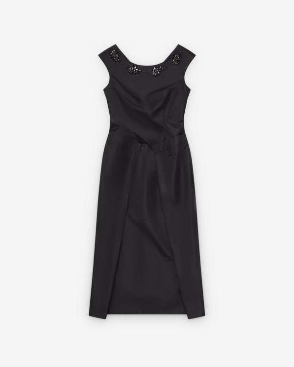 Simone Rocha  - Women's Peeling Waist Portrait Dress - (Black/Jet)