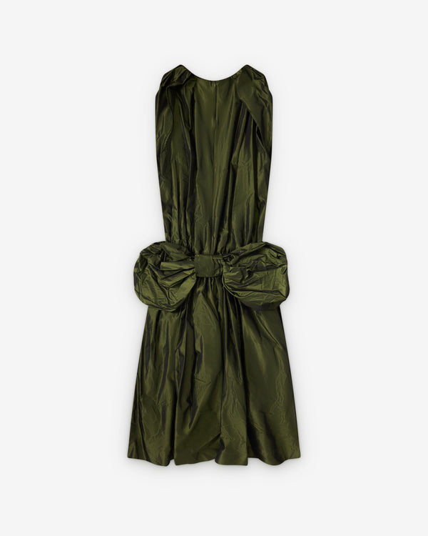 Simone Rocha  - Women's Bow Hem Cascade Egg Dress - (Moss)
