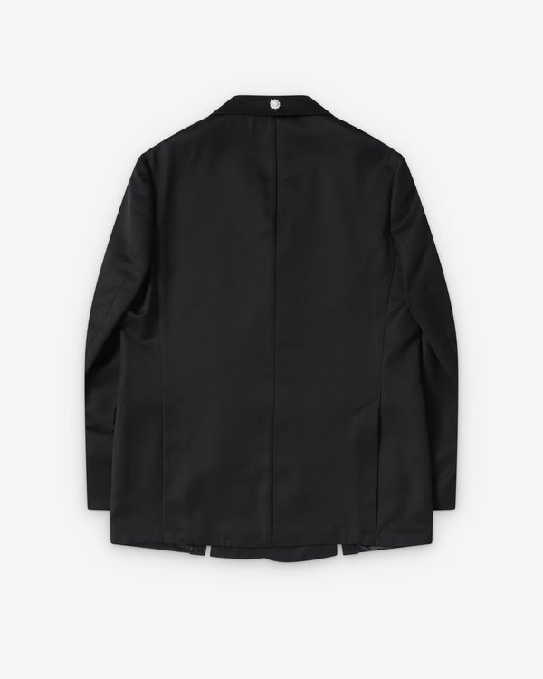 Simone Rocha  - Men's Double Breasted Grommet Ring Hem Slice Jacket - (Black)