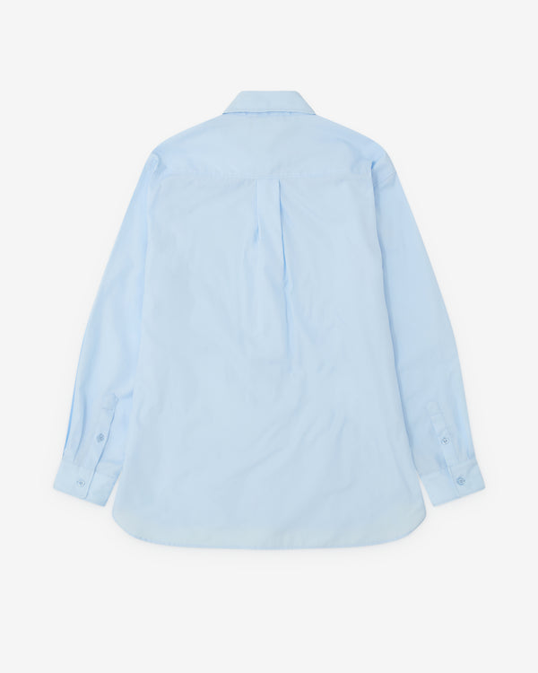 Simone Rocha - Men’s Lace Ribbon Trim Easy Shirt - (Baby Blue)