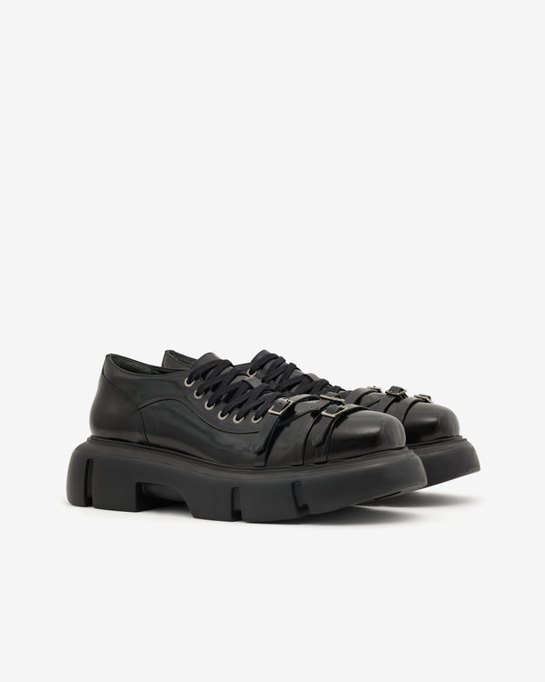 Simone Rocha - Men’s Low Platform Buckle Boot - (Black)