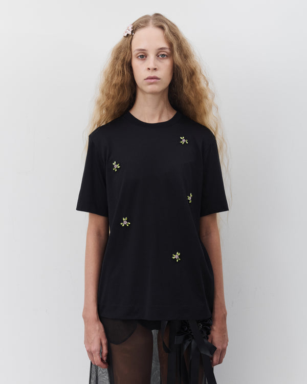 Simone Rocha  - Women's Boy T-Shirt - (Black/Rose)