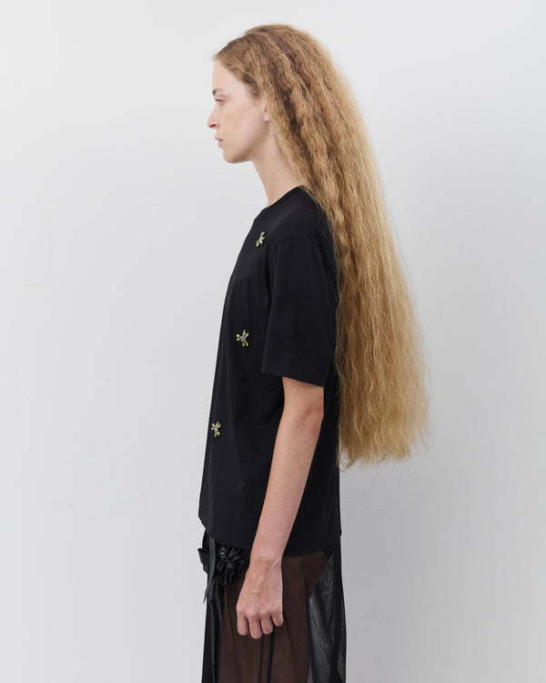 Simone Rocha  - Women's Boy T-Shirt - (Black/Rose)